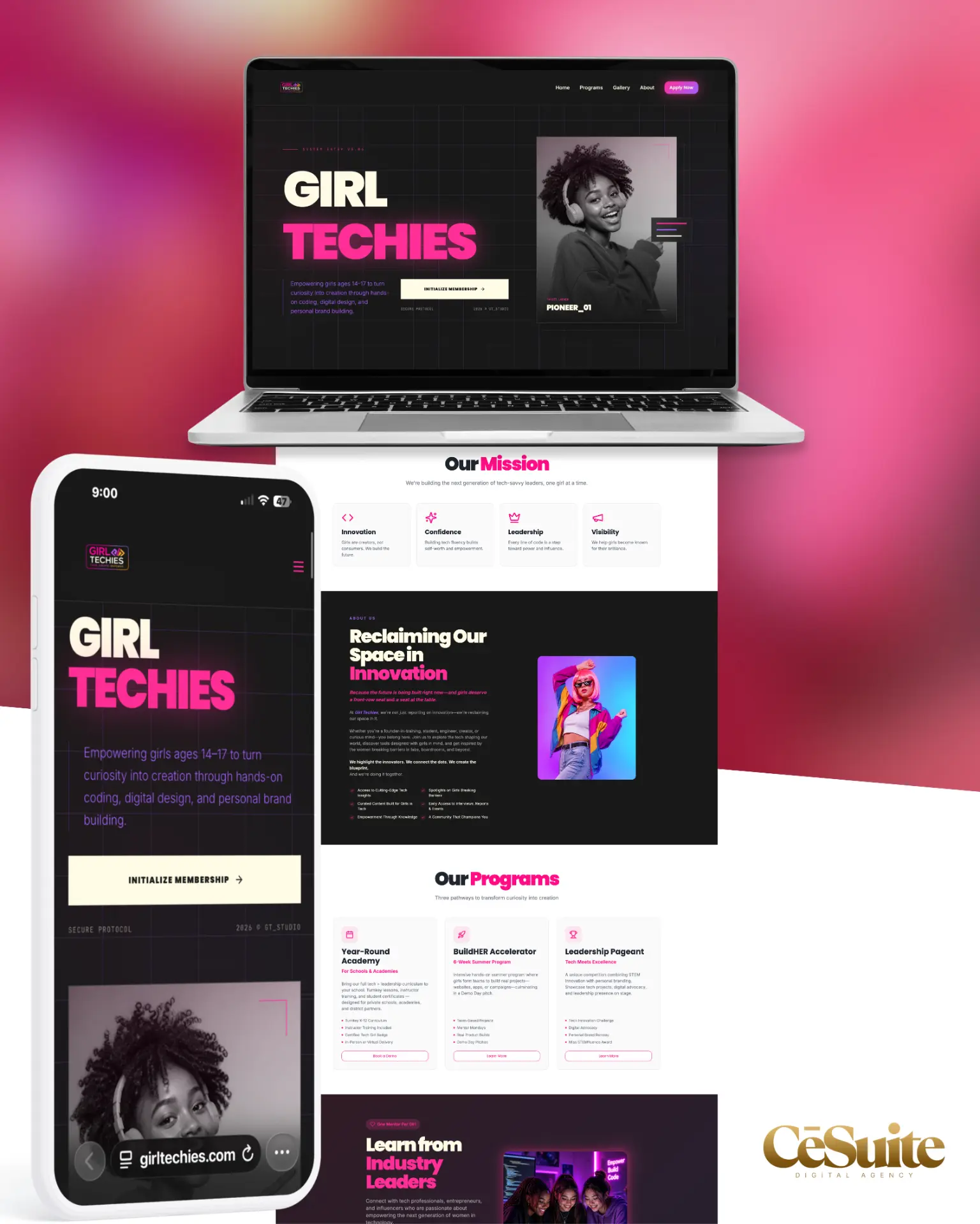 Girl Techies — smart site by CēSuite Digital