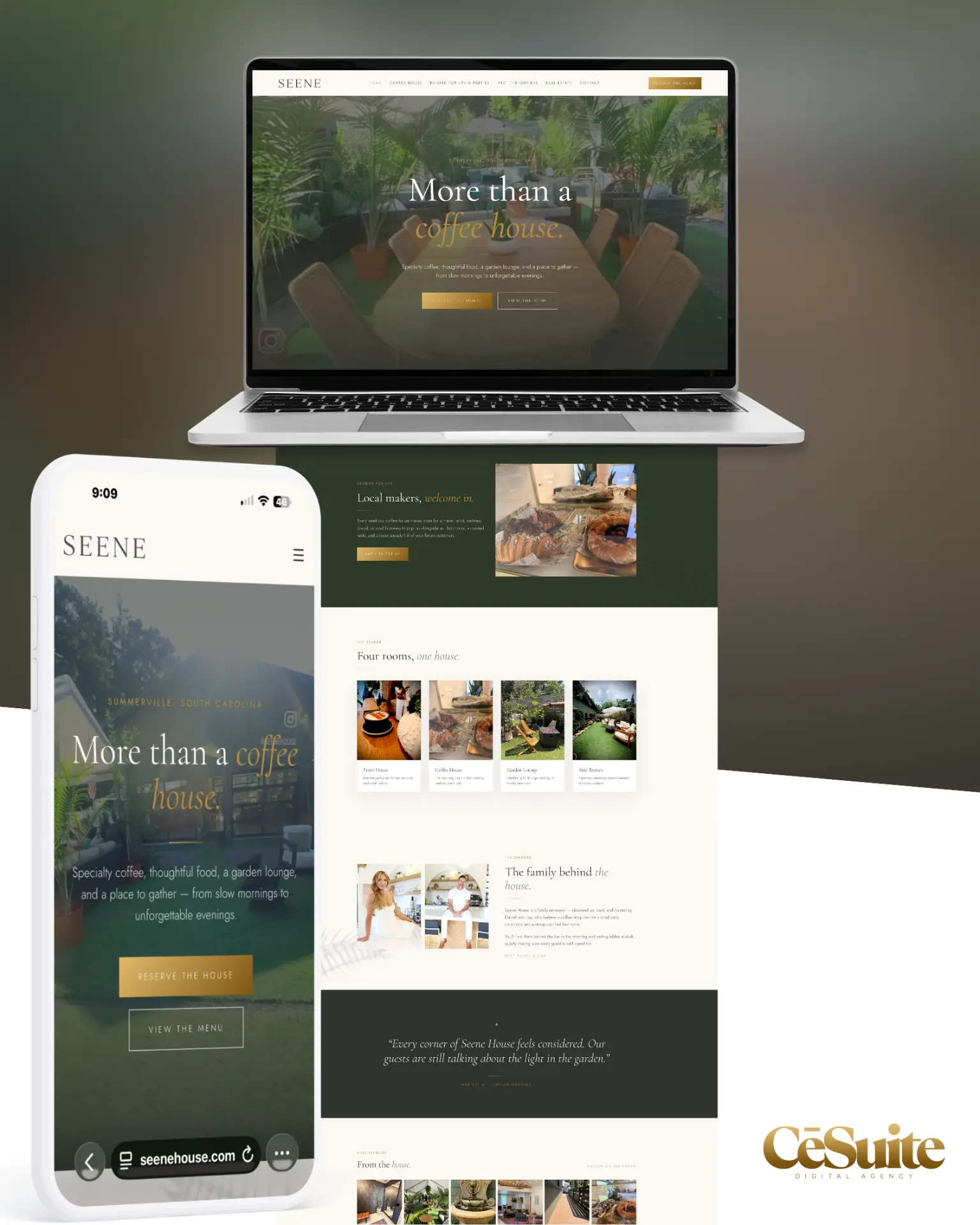 Seene House — smart site by CēSuite Digital
