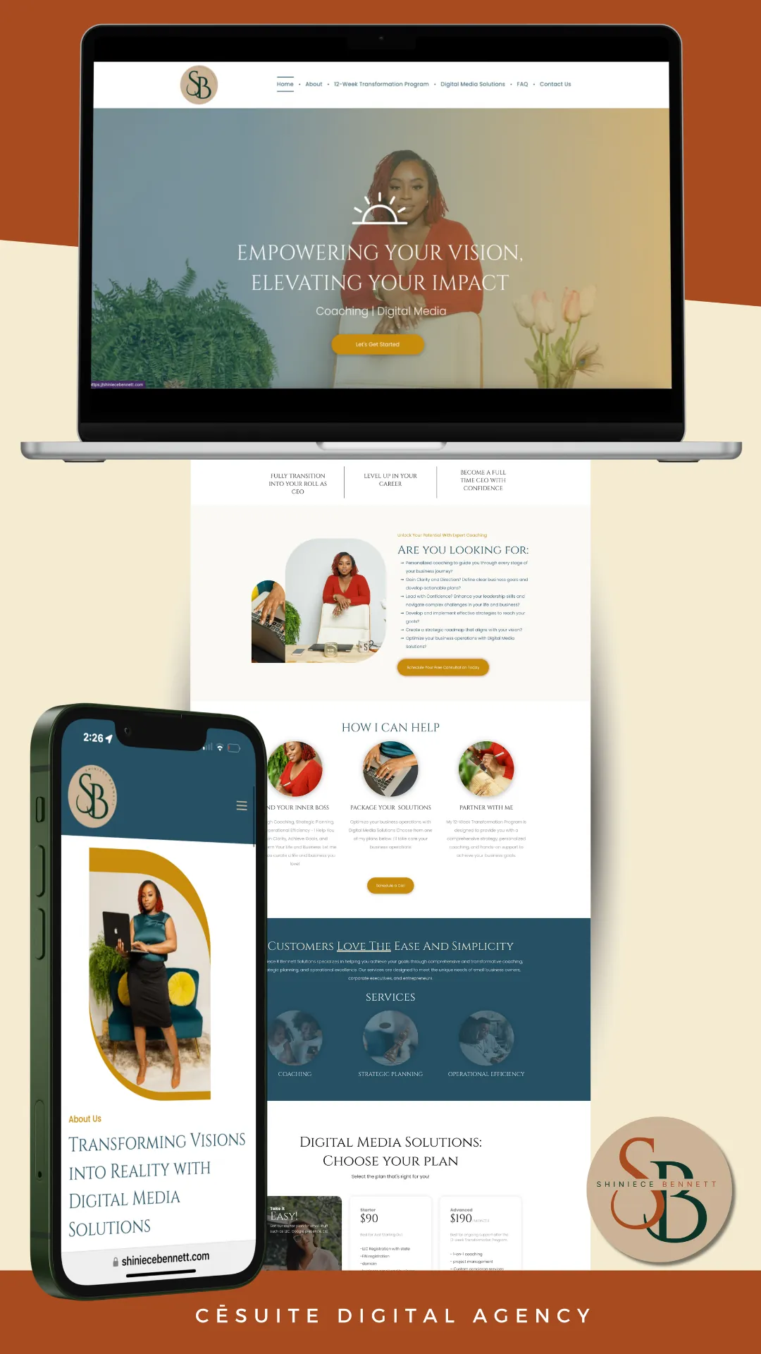 Shinece — website by CēSuite Digital