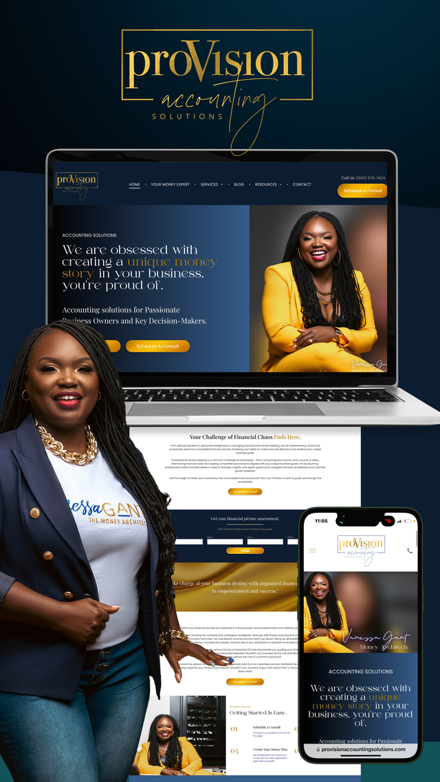 Provision website designed by CēSuite Digital