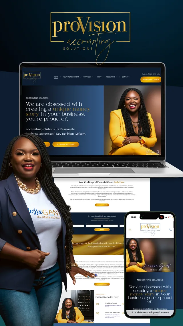 Provision website designed by CēSuite Digital