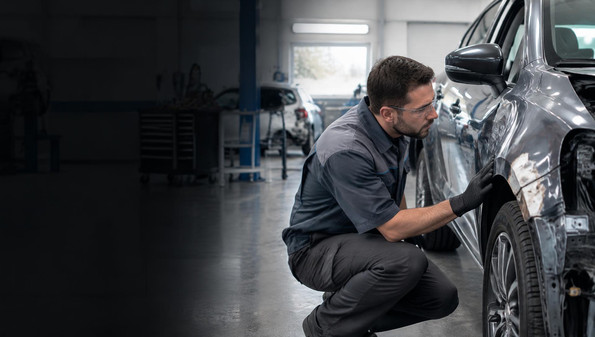 Professional body shops team at work